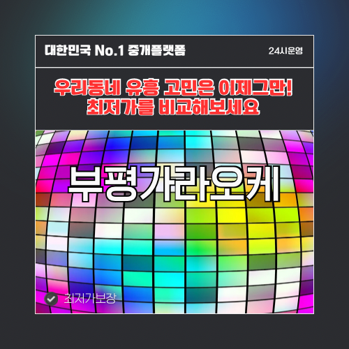 부평가라오케 · 부평노래방 · 부평유흥주점
